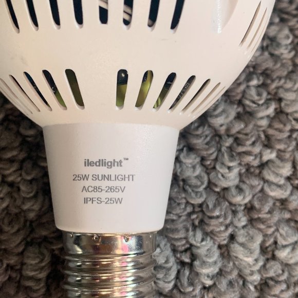 BULB - NWOB iledlight 25W SUNLIGHT White LED Grow Light Bulb AC85-265V IPFS-25W - Picture 7 of 8